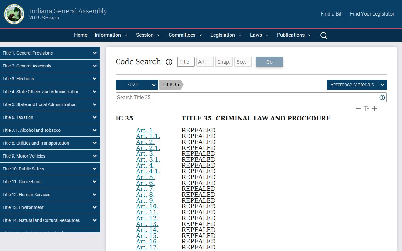 Indiana Code page supporting Tipton County arrest warrant issuance rules
